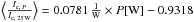 \hbox{$\left\langle \frac{I_{\text{c, }P}}{I_\text{c, 25\,W}} \right\rangle = 0.0781\,\frac{1}{\text{W}} \times P[\text{W}] - 0.9318$}