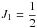 \hbox{$J_1=\dfrac12$}