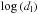 \hbox{$ \log \left(d_{\rm l}\right)$}