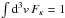 \hbox{$\int {\rm d}^3v\, F_\kappa = 1$}