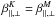 \hbox{$\beta^K_{\parallel,\perp} = \beta^M_{\parallel, \perp}$}