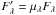 \hbox{$F^{\prime}_\lambda = \mu_\lambda F_\lambda$}
