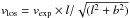 \hbox{$v_{\rm los}=v_{\rm exp}\times l/\sqrt{(l^2 + b^2)}$}