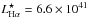 \hbox{$L^\star_{{\rm H}\alpha}= 6.6\times10^{41}$}