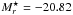 \hbox{$M^\star_{r}=-20.82$}