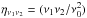 \hbox{$\eta_{\nu_{1}\nu_{2}}=(\nu_{1}\nu_{2}/\nu_{0}^{2})$}