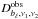 \hbox{$D_{b_{\ell},\nu_{1},\nu_{2}}^{\textrm{obs}}$}