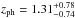 \hbox{$z_{\rm ph}=1.31^{+0.78}_{-0.74}$}