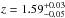 \hbox{$z=1.59^{+0.03}_{-0.05}$}