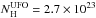\hbox{$\rm {\it N}^{UFO}_{H}=2.7\times 10^{23}$}