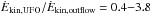 \hbox{$\rm \dot {\it E}_{kin,UFO}/\dot {\it E}_{kin,outflow}=0.4{-}3.8$}