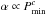 \hbox{$\alpha\propto {\it P}_{\rm min}^c$}