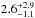 \hbox{$2.6^{+2.9}_{-1.1}$}