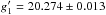 \hbox{$g'_1=20.274\pm0.013$}