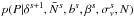 \hbox{$p(P | \delta^{s+1}, \bar{N}^s, b^s,\beta^s,\sigma_v^s,N)$}