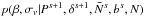 \hbox{$p(\beta,\sigma_v | P^{s+1}, \delta^{s+1},\bar{N}^s,b^s,N)$}