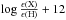 \hbox{$\log \frac{\epsilon{\rm (X)}}{\epsilon{\rm (H)}} + 12$}
