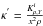 \hbox{$\kappa^{'}=\frac{K^{i}_{\rho,Y}}{x^{2}\rho}$}