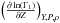 \hbox{$\left(\frac{\partial \ln(\Gamma_{1})}{\partial Z}\right)_{Y,P,\rho}$}
