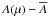 \hbox{$A(\mu) - \overline{A}$}