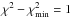 \hbox{$\chisq - \chi^2_{\rm min} = 1$}