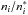 \hbox{$n_{i}/n_{i}^\ast$}