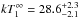 \hbox{$kT_1^\infty=28.6_{-2.1}^{+2.3}$}