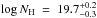 \hbox{$\log{N_{\rm H}}~=~19.7^{+0.2}_{-0.3}$}