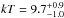 \hbox{$kT=9.7_{-1.0}^{+0.9}$}