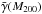 \hbox{$\bar\gamma(M_{200})$}
