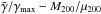 \hbox{$\bar\gamma/\gamma_{\rm max}\--M_{200}/\mu_{200}$}