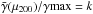 \hbox{$\bar\gamma(\mu_{200})/\gamma{\rm max} = k$}