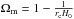 \hbox{$\Omega_{\rm m} = 1-\frac{1}{r_{\rm c}H_0}$}