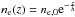 \hbox{$n_{\rm e}(z)=n_{\rm e,0}{\rm e}^{-\frac{z}{h}}$}