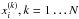 \hbox{$x^{(k)}_i, k=1\ldots N$}