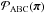 \hbox{$\mathcal{P}_\mathrm{ABC}(\bpi)$}