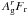 \hbox{$A_{\rm g}^r F_{\rm r}$}