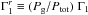 \hbox{$\Gamma^r_1\equiv (P_{\rm g}/P_{\rm tot})\;\Gamma_1$}