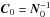 \hbox{$\vec{C}_0 = \vec{N}_0^{-1}$}