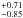 \hbox{$^{+0.71}_{-0.85}$}