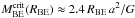\hbox{$M^{\rm crit}_{\rm BE}(R_{\rm BE}) \approx 2.4\,R_{\rm BE}\,a^2/G$}