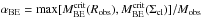 \hbox{$\alpha_{\rm BE} = {\rm max}[M^{\rm crit}_{\rm BE}(R_{\rm obs}), M^{\rm crit}_{\rm BE}(\Sigma_{\rm cl})]/M_{\rm obs}$}