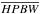\hbox{$\overline{HPBW}$}