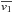\hbox{$\overline{v_1}$}