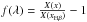 \hbox{$f(\lambda)=\frac{X(x)}{X(x_{\rm H\beta})}-1$}
