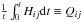 \hbox{$\tfrac{1}{t} \int_{0}^{t} H_{ij} {\rm d}t \equiv Q_{ij}$}