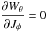 \hbox{$\displaystyle \frac{\partial W_\theta}{\partial J_\phi} = 0$}