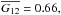 \hbox{$\overline{G_{12}}=0.66,$}