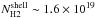 \hbox{$N_\text{H2}^\text{shell}\sim1.6\times 10^{19}$}