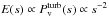 \hbox{$E(s) \propto P_{\rm v}^{\rm turb}(s) \propto s^{-2}$}